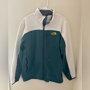 The North Face Mens zip up green light weight fleece jacket size large